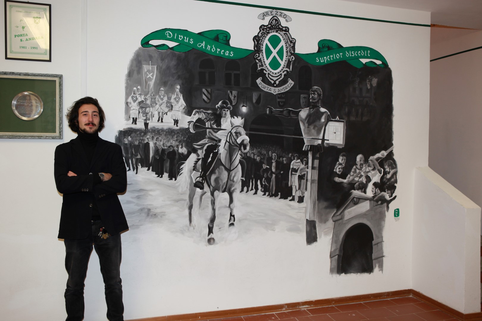 Porta Sant’Andrea: inaugurata la pittura muraria