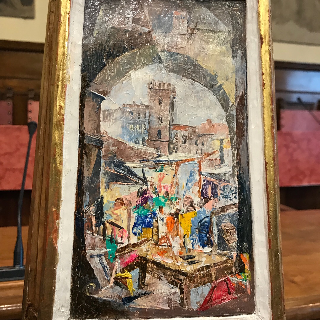 Fiera, Ivan Bruschi e Giorgio Vasari le immagini chiave della Lancia d’Oro del pittore Vittorio Angini