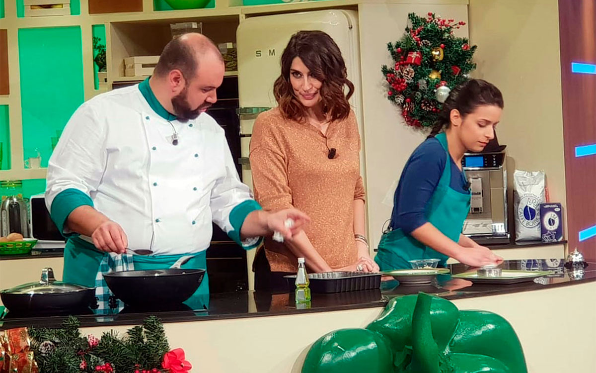 Il Santo Stefano de “La prova del cuoco” parla aretino con chef Shady