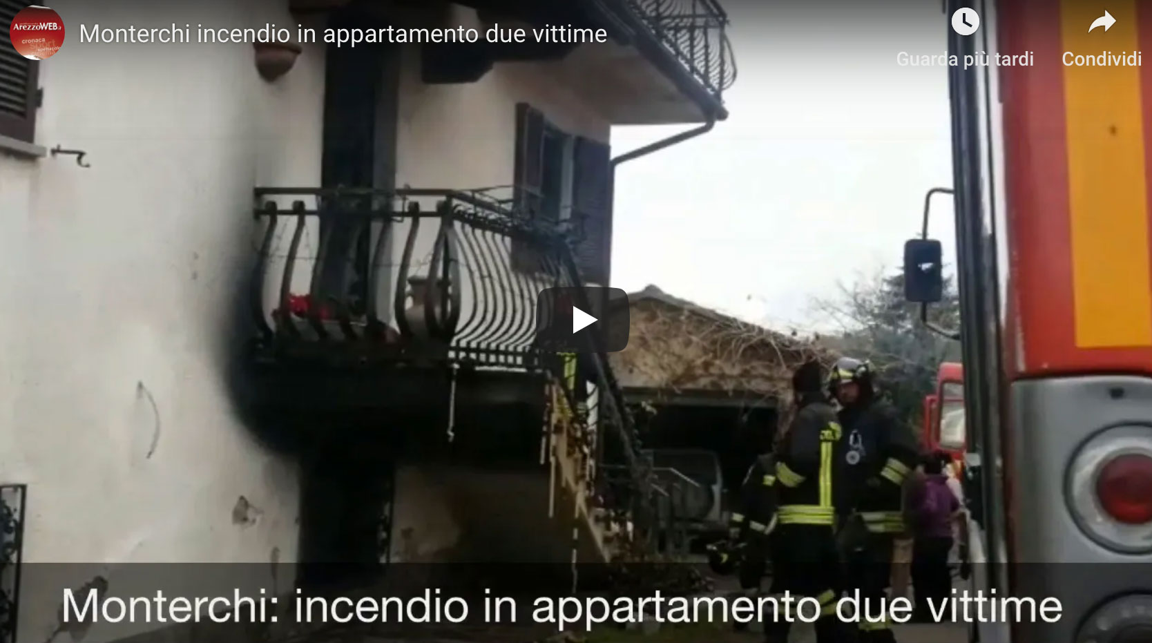 Monterchi incendio in appartamento due vittime