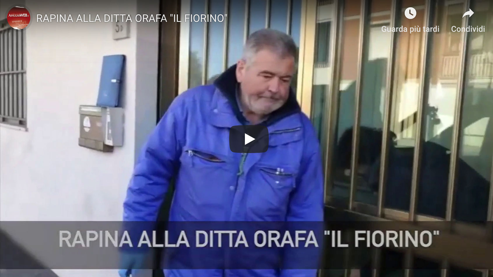 Rapina al titolare della ditta “Il Fiorino”