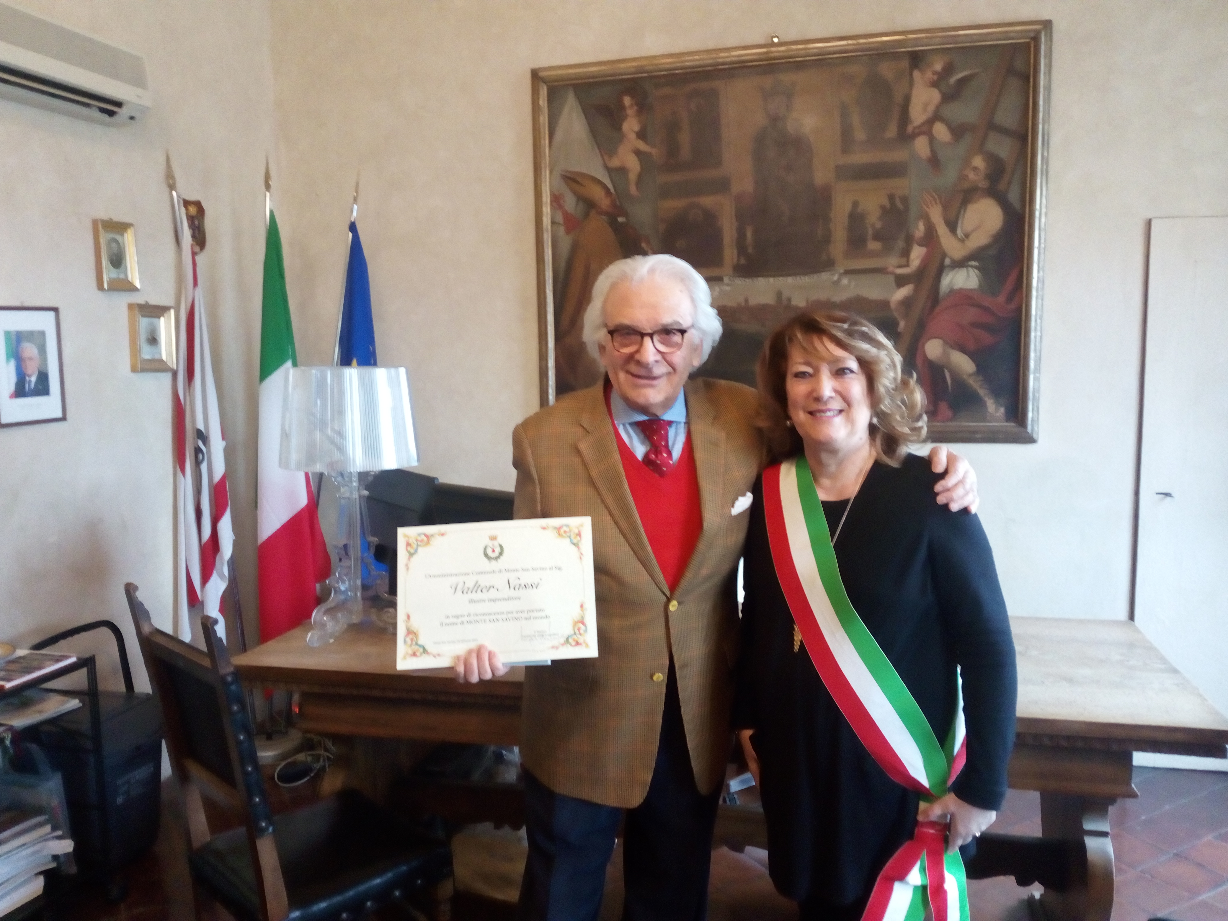 Un riconoscimento a Valter Nassi, Savinese, imprenditore di successo negli USA
