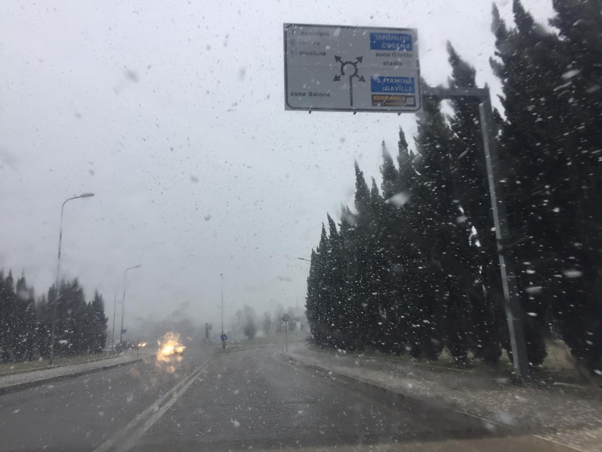 Situazione neve aggiornamento delle ore 12:00 – FOTO