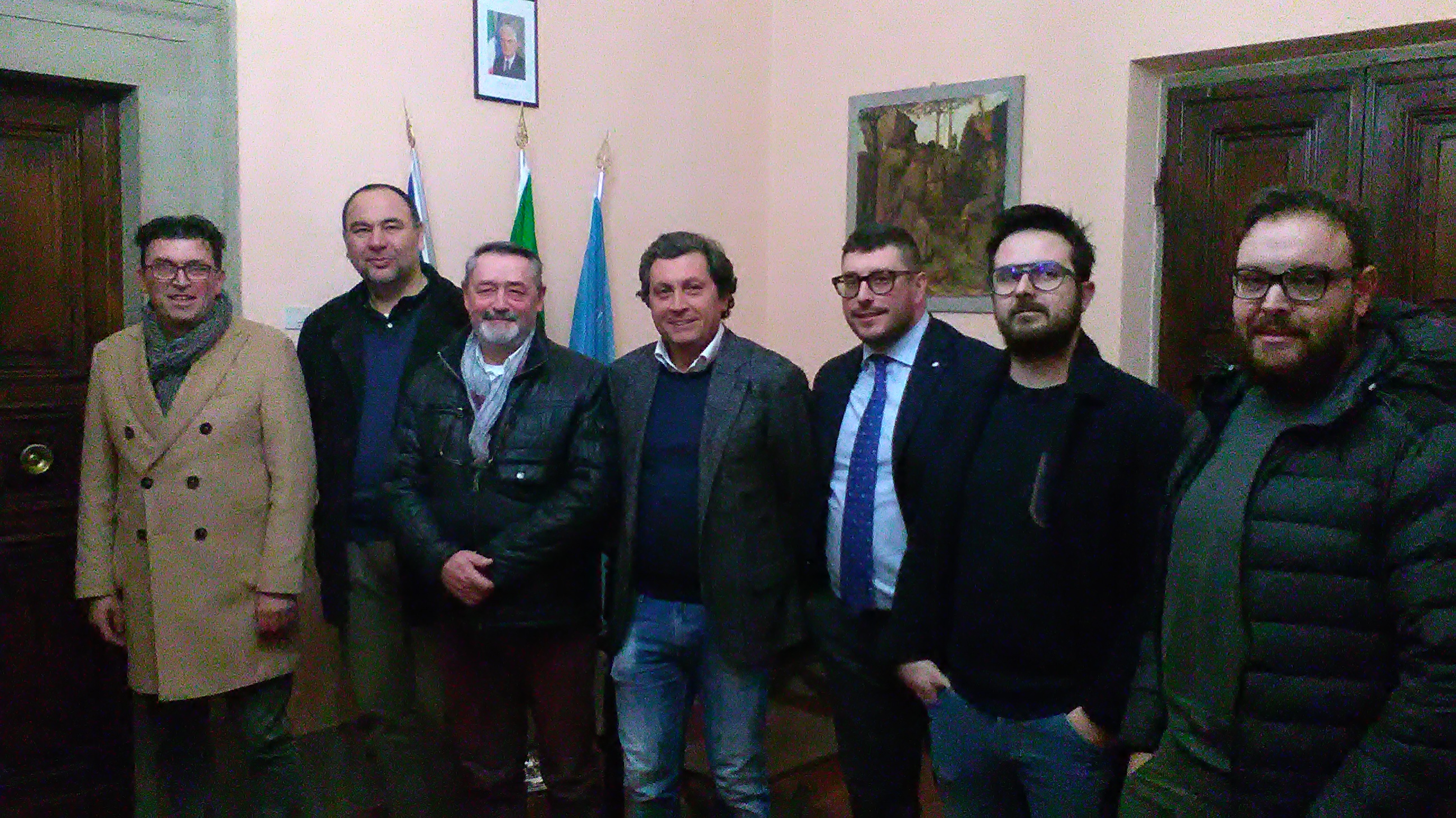 Palio dei Rioni: incontro tra il magistrato Alessandro Singali, Presidenti e capitani dei Rioni