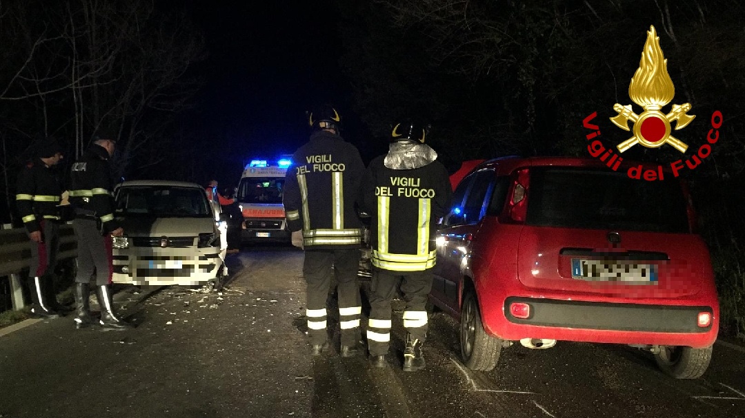 Subbiano, quattro auto coinvolte in un incidente due le persone ferite