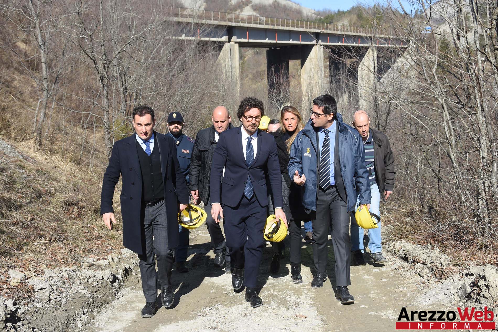 E45: Il Ministro Danilo Toninelli in visita al Viadotto Puleto – fotogallery