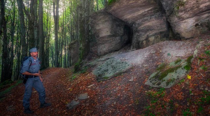 Carabinieri nei sentieri del Parco nazionale Foreste casentinesi