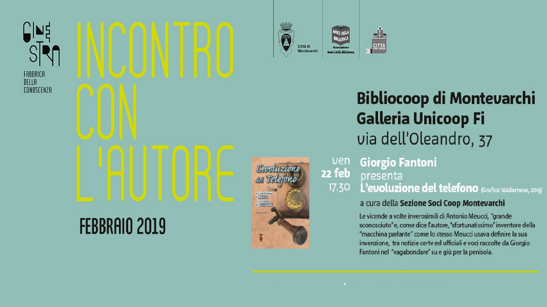 Incontro con l’autore su “L’evoluzione del telefono”