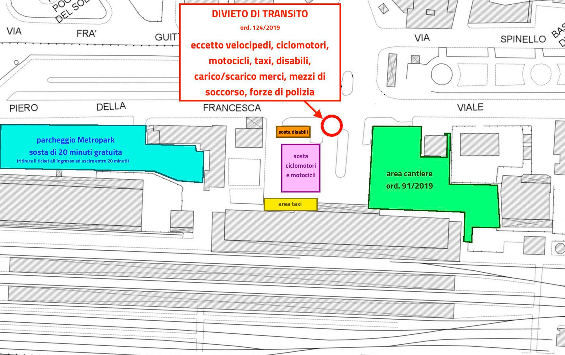 Piazza della Repubblica: il divieto di transito in piazza e le eccezioni
