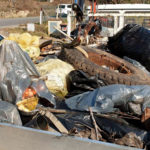 recuperati rifiuti nel torrente Vingone
