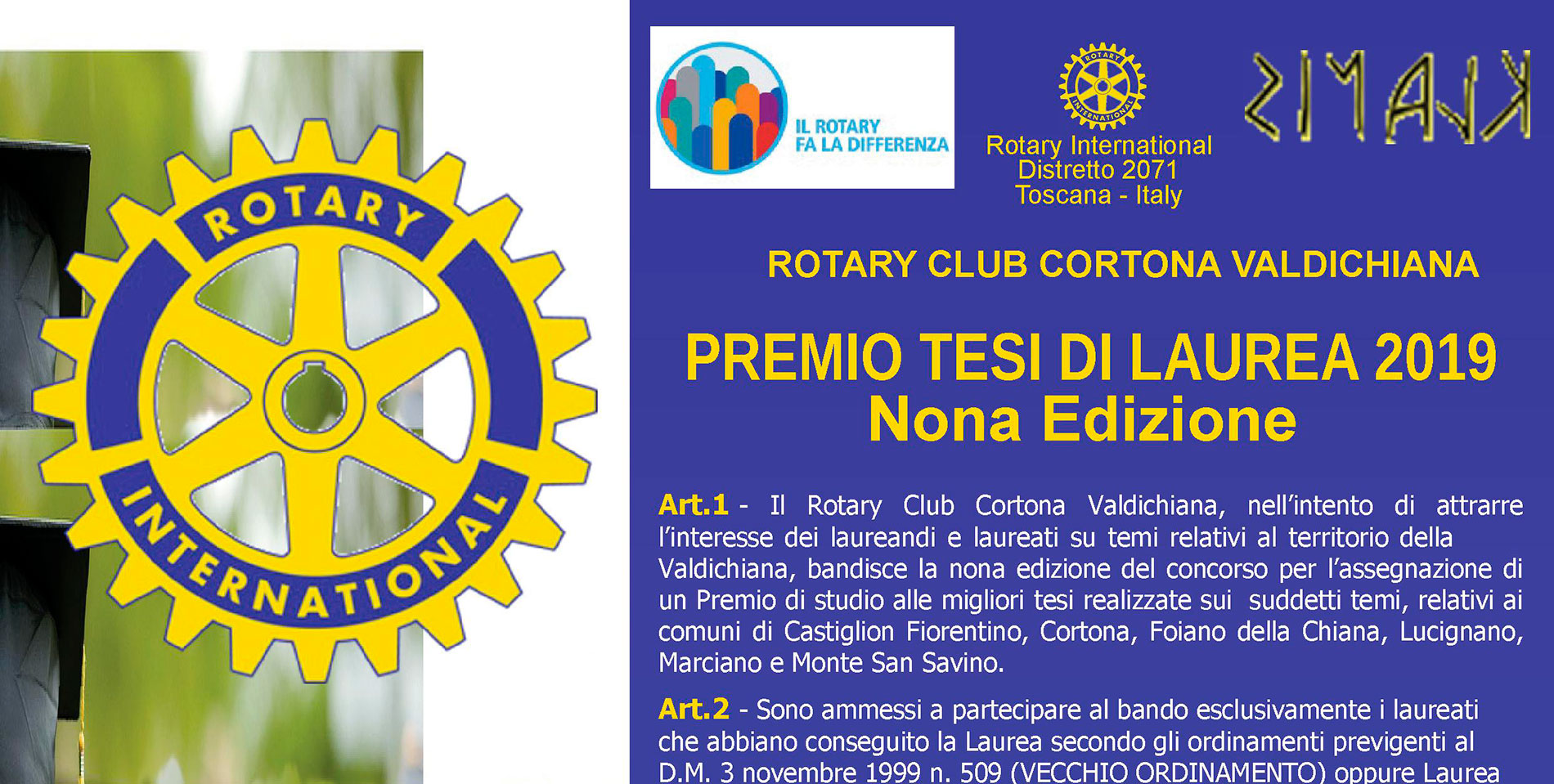 Premio tesi di laurea 2019