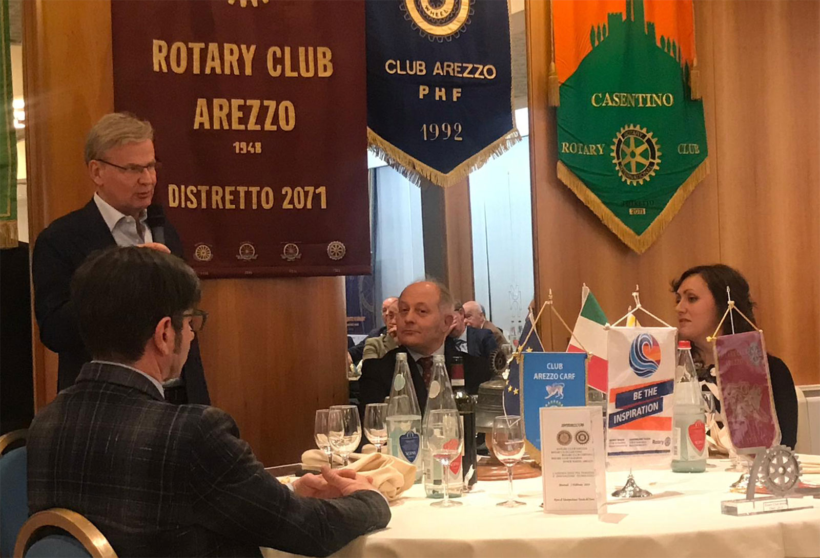 Grande serata ieri organizzata dal Rotary Club Arezzo in interclub con gli altri club del territorio aretino