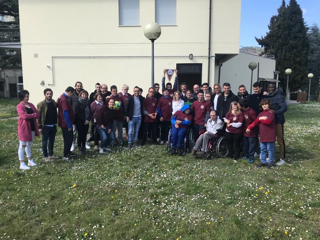 L’Arezzo in visita al Centro di Socializzazione L’Accordo