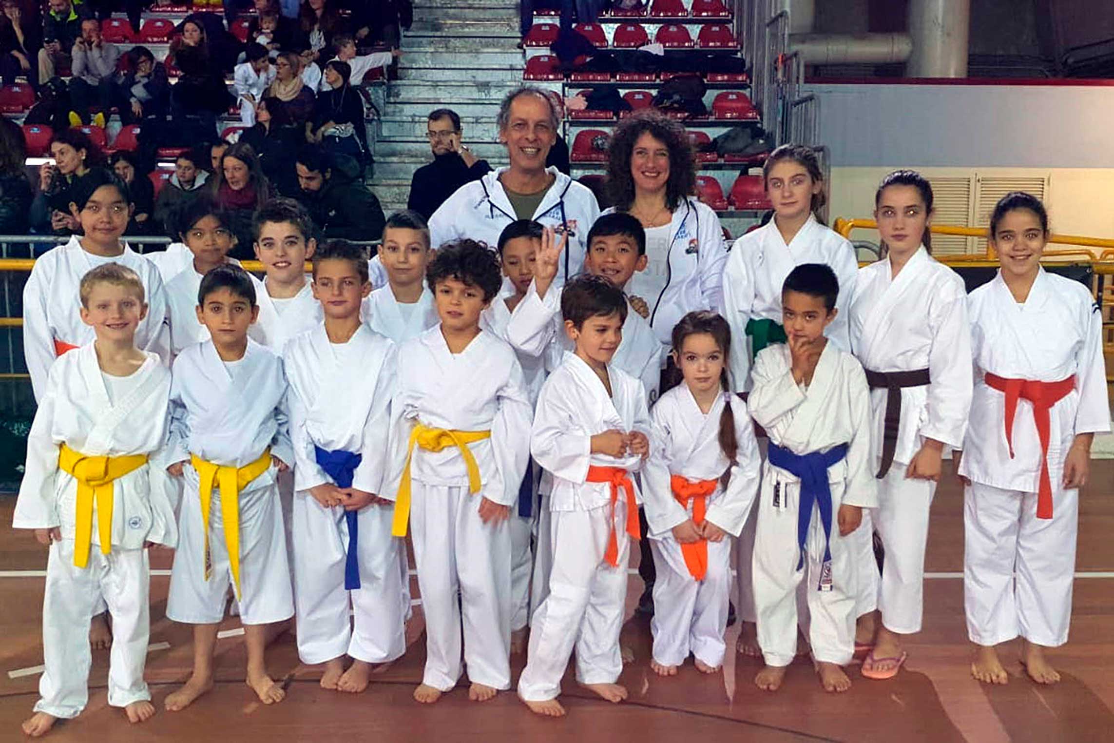 Tredici bambini dell’Arezzo Karate 1979 al Gran Premio Giovanissimi