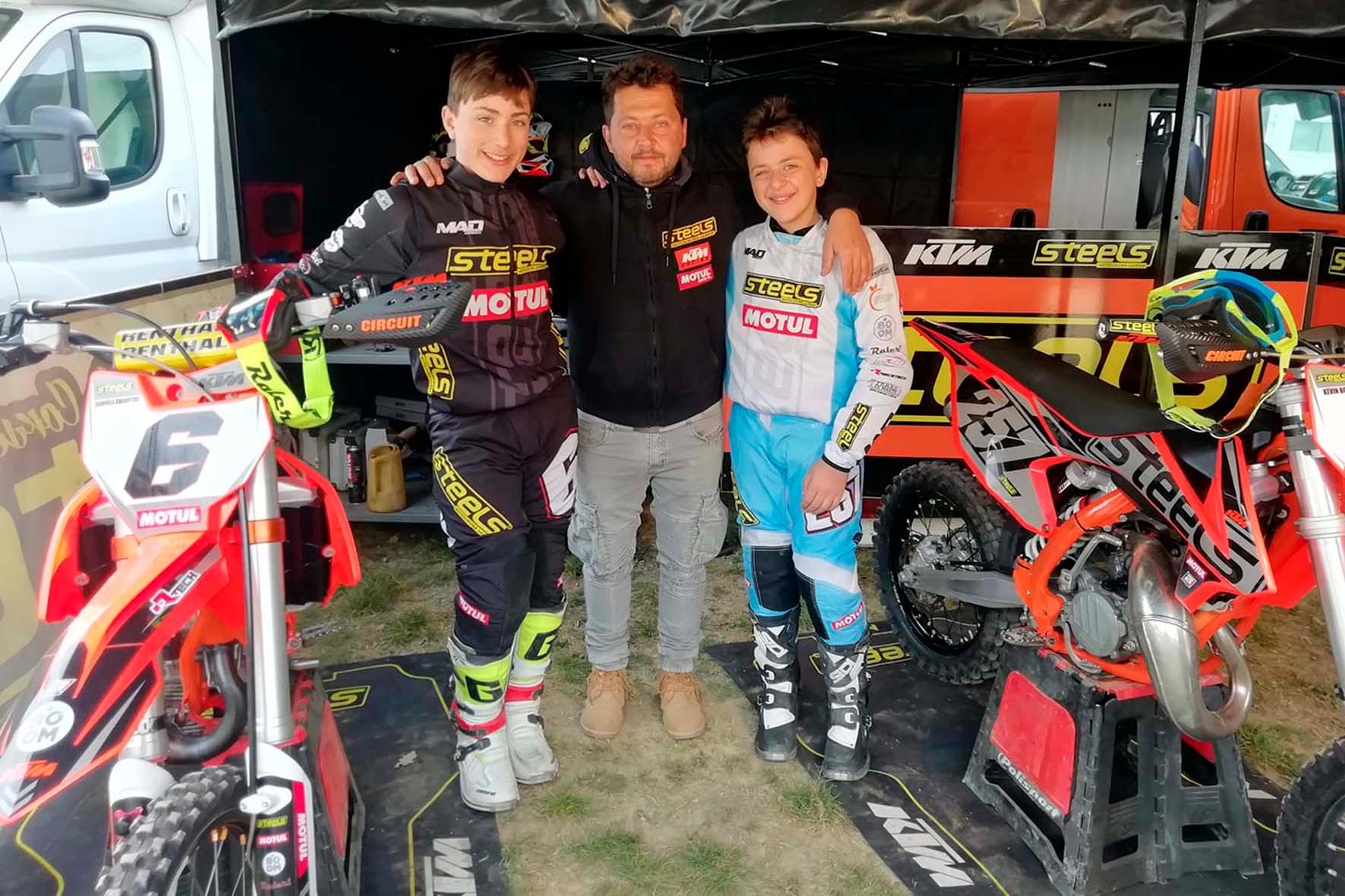 Dal motocross all’enduro: subito sul podio i giovani della Steels