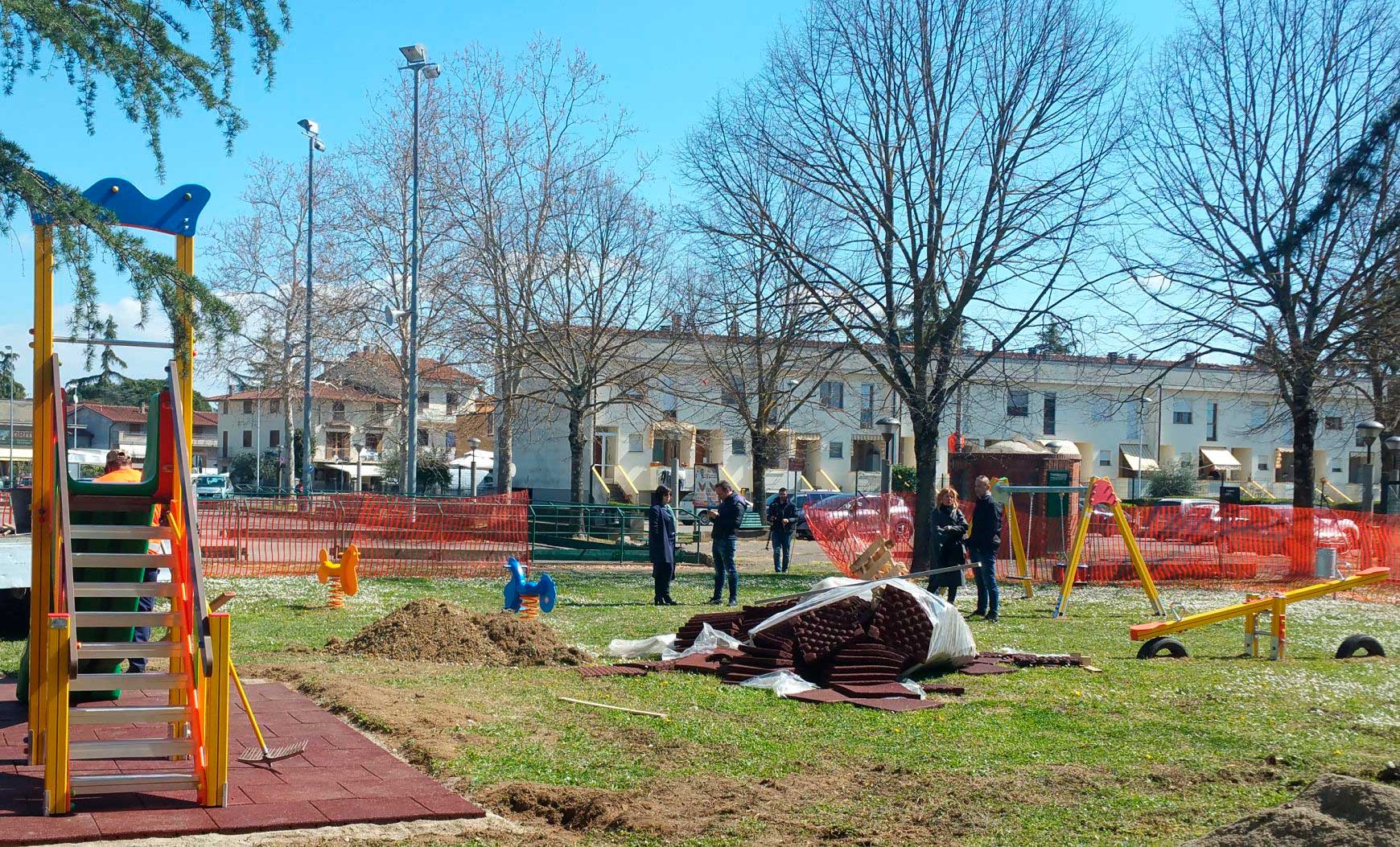 Quarata: l’area verde finalmente attrezzata e con giochi per bambini