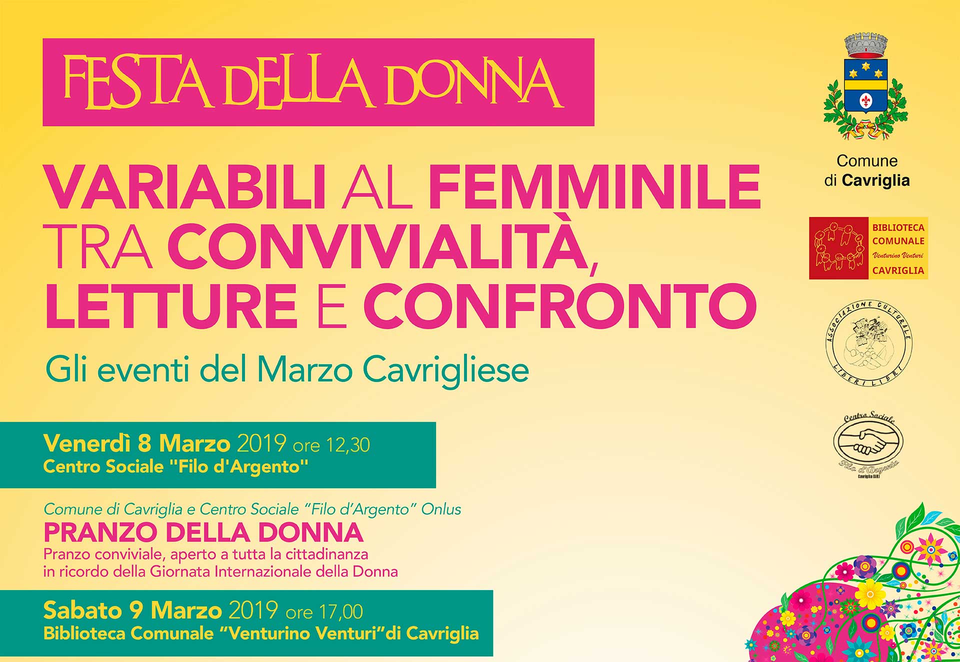 Variabili al femminile tra convivialità, lettura e confronto