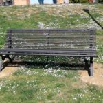 Panchina al parco di Villa Lovari di Castiglion Fiorentino