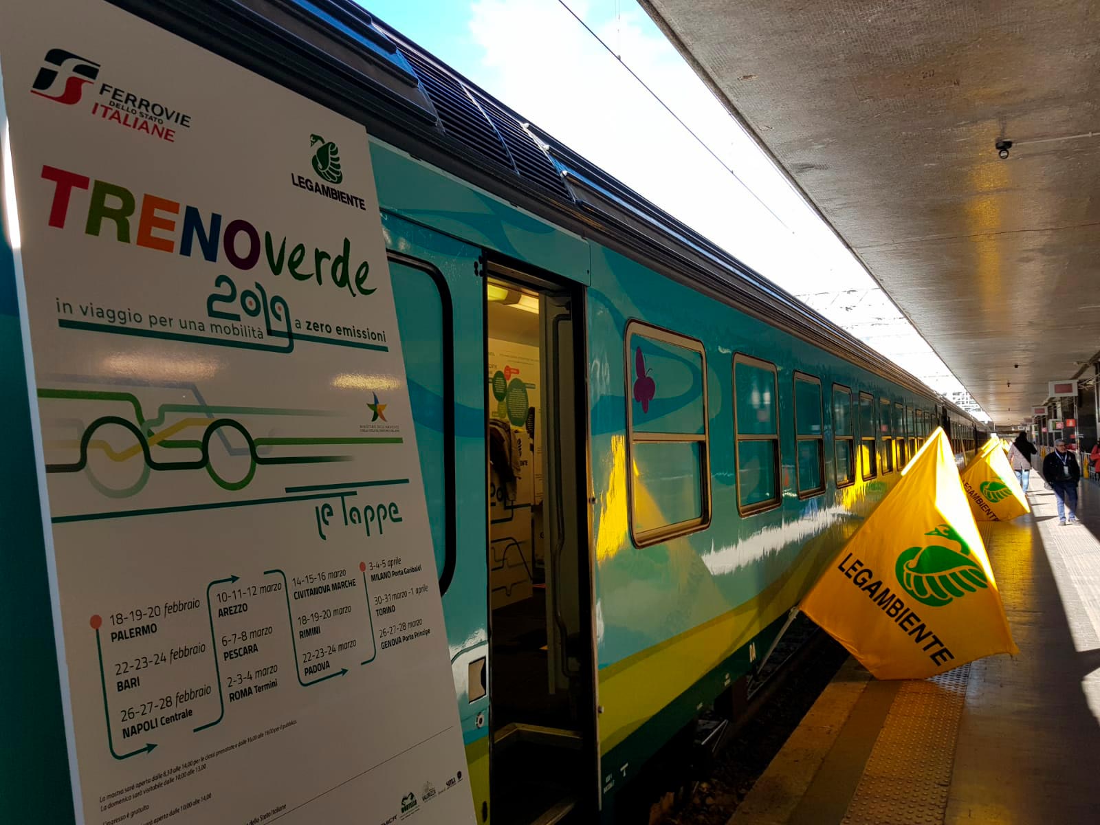Il Treno Verde di Legambiente e Ferrovie dello Stato Italiane arriva ad Arezzo