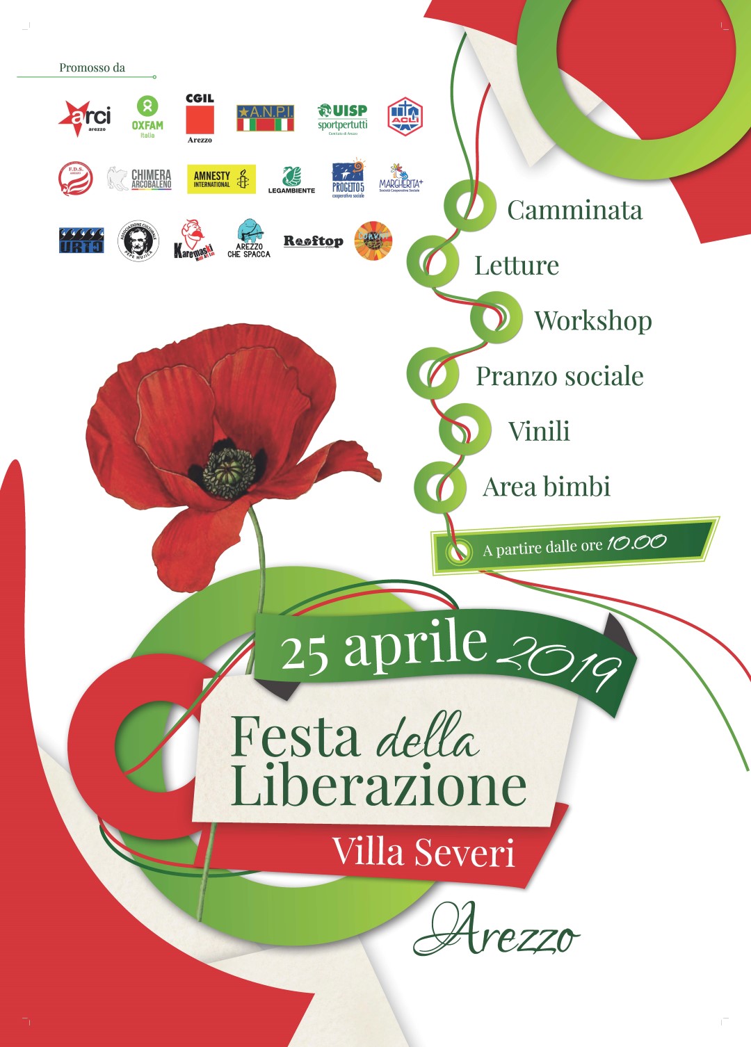 Il Programma delle celebrazioni del 25 aprile nella città di Arezzo