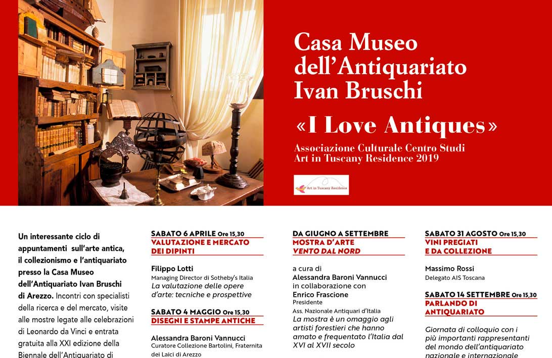Numerosi e importanti gli eventi della Fondazione Bruschi in occasione della Fiera Antiquaria di aprile e di OroArezzo.