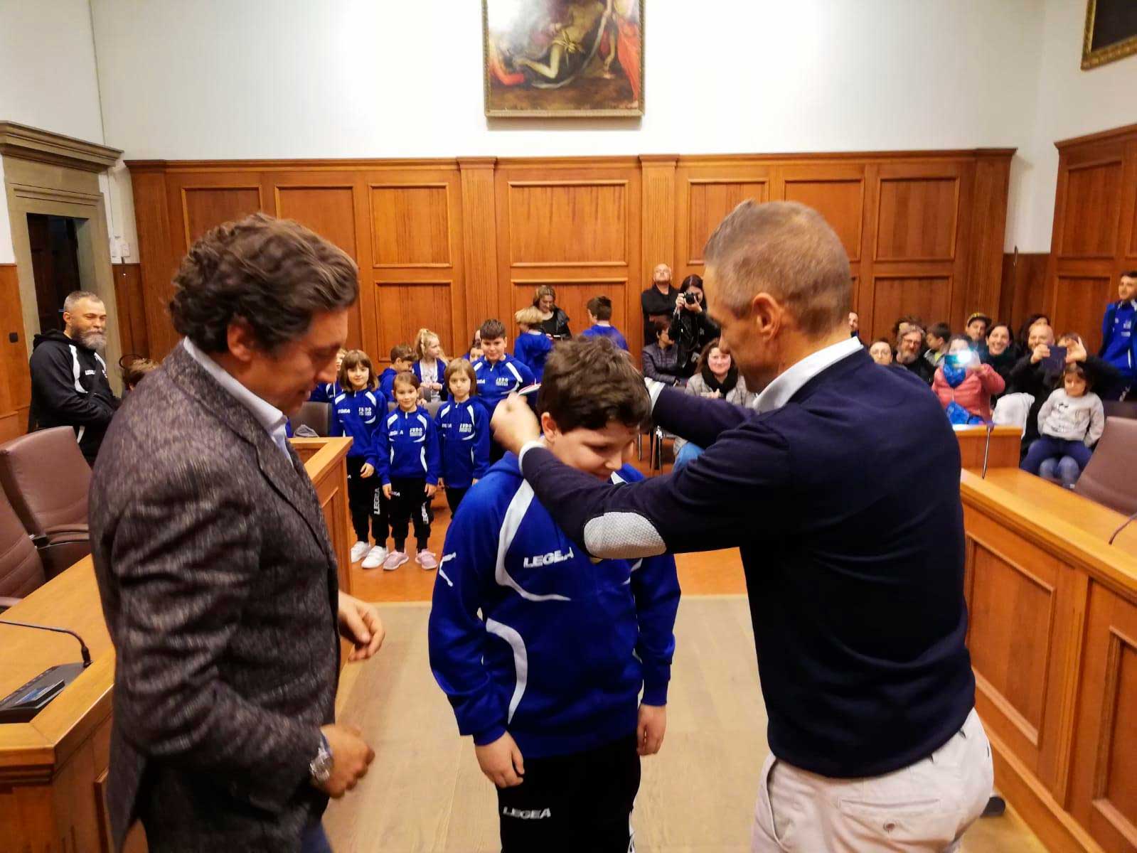 Ricevuta in consiglio comunale l’ASD Judo di Castiglion Fiorentino.