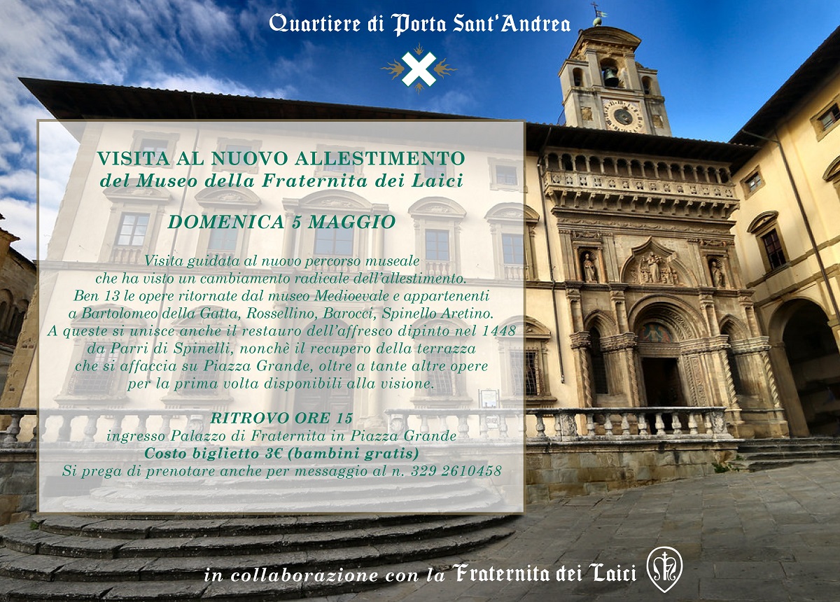 Porta Sant’andrea, domenica 5 maggio la visita al nuovo allestimento del museo di Fraternita