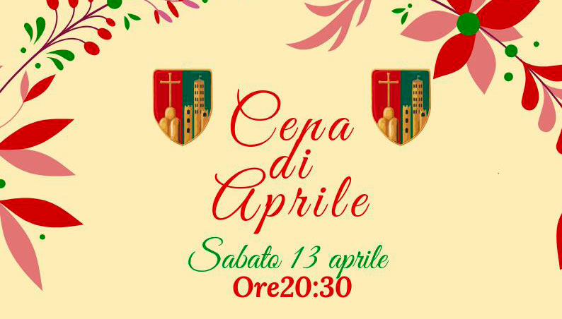 Cena di Aprile del Gruppo Giovani del Quartiere di Porta Crucifera
