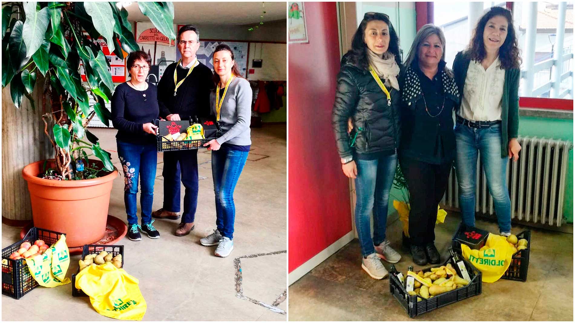 In classe si mangia il cibo buono e giusto con la merenda di campagna amica