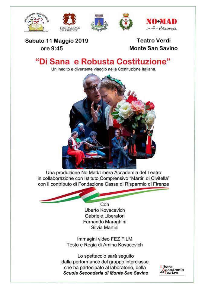 Al Teatro Verdi va in scena “Di sana e robusta costituzione”