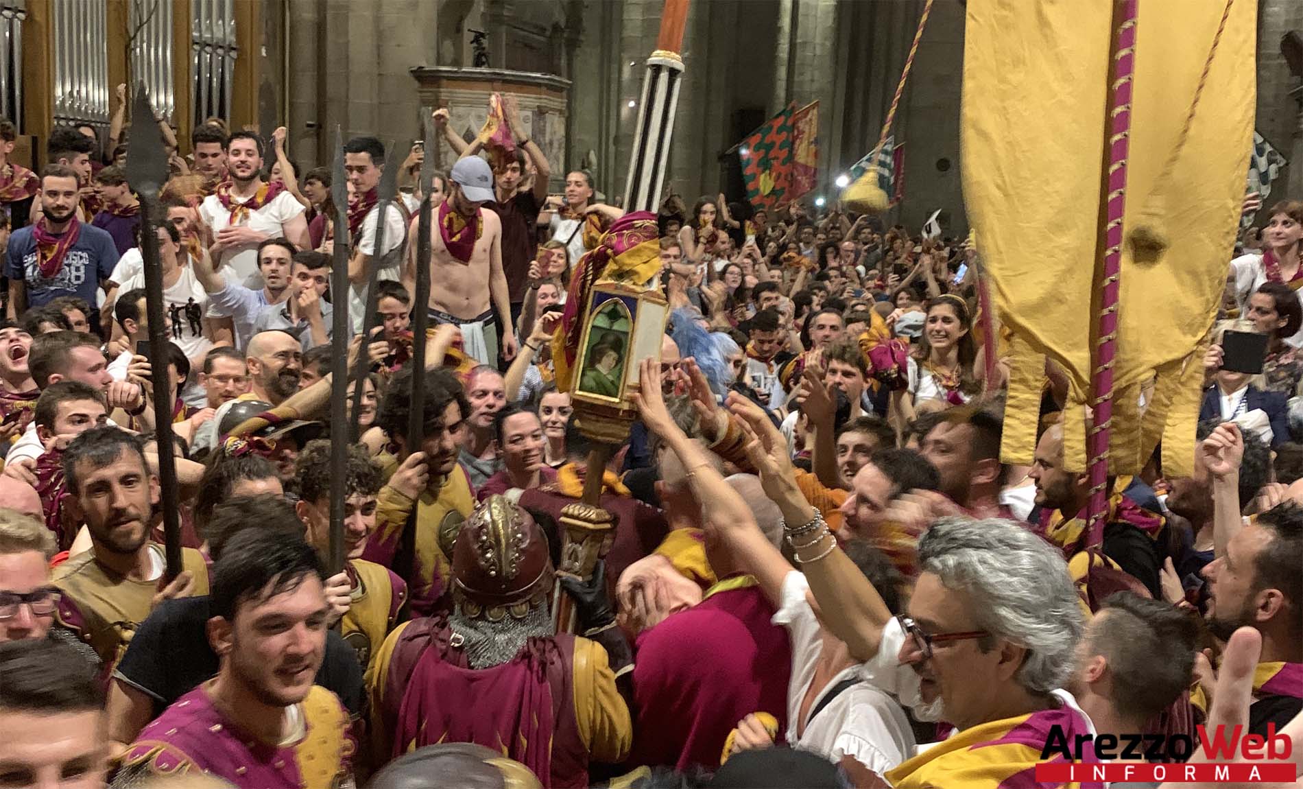 La carica di 1400 chimere alla “Cena della Vittoria”