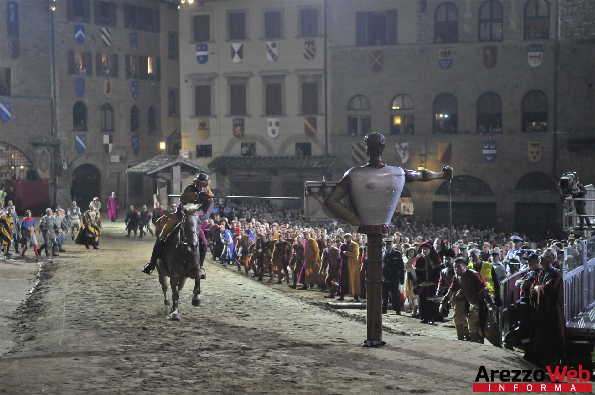 I tempi delle carriere della Giostra del Saracino di giugno