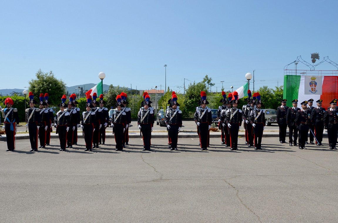 La cerimonia dei festeggiamenti del 205esimo Anniversario dell'Arma dei Carabinieri