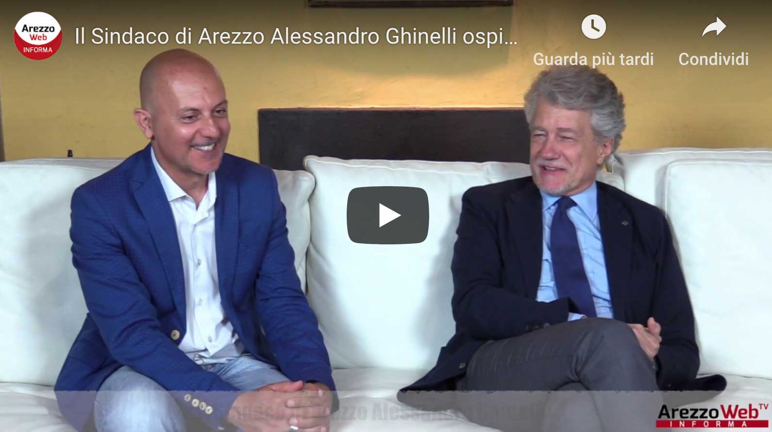 Il Sindaco di Arezzo Alessandro Ghinelli ospite a “UN ALTRO GIRO DI GIOSTRA”