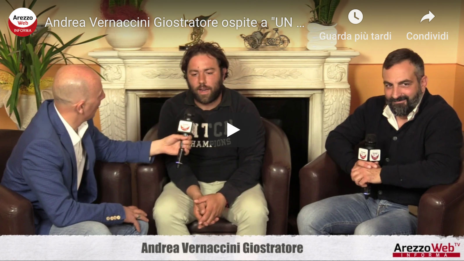 Andrea Vernaccini ospite a “UN ALTRO GIRO DI GIOSTRA”