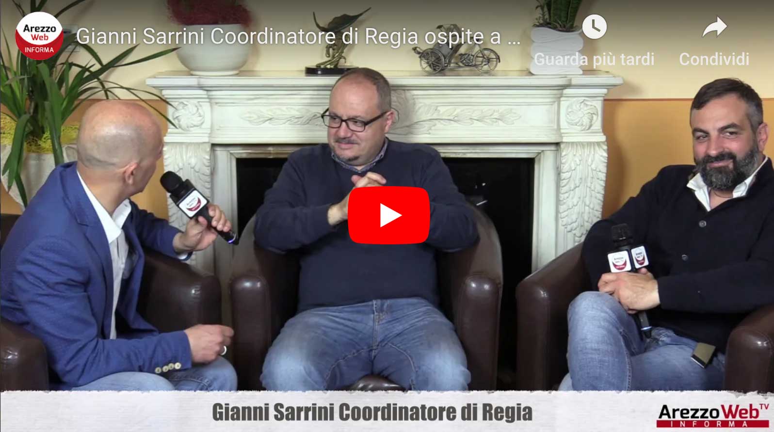 Gianni Sarrini Coordinatore di Regia ospite a “UN ALTRO GIRO DI GIOSTRA”