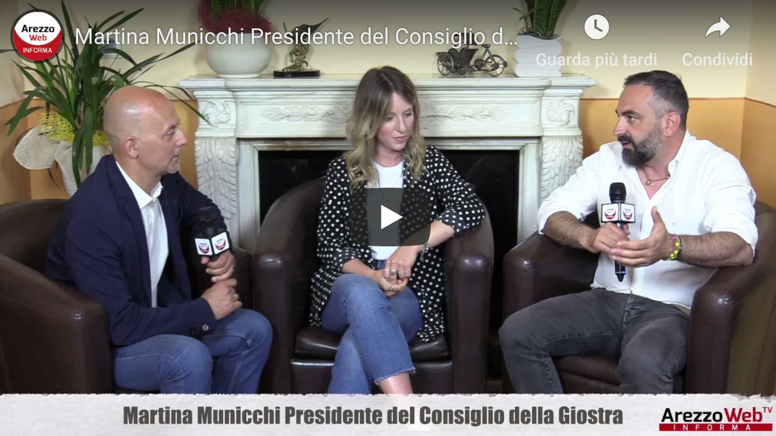 Martina Municchi Presidente del Consiglio della Giostra ospite a “UN ALTRO GIRO DI GIOSTRA”