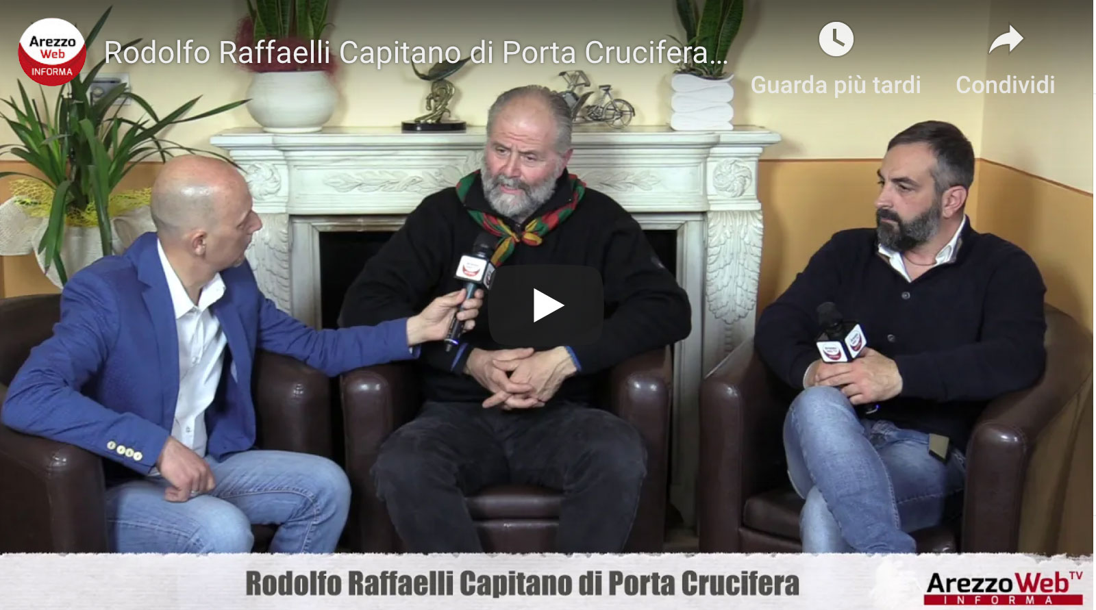 Rodolfo Raffaelli Capitano di Porta Crucifera ospite a “UN ALTRO GIRO DI GIOSTRA”