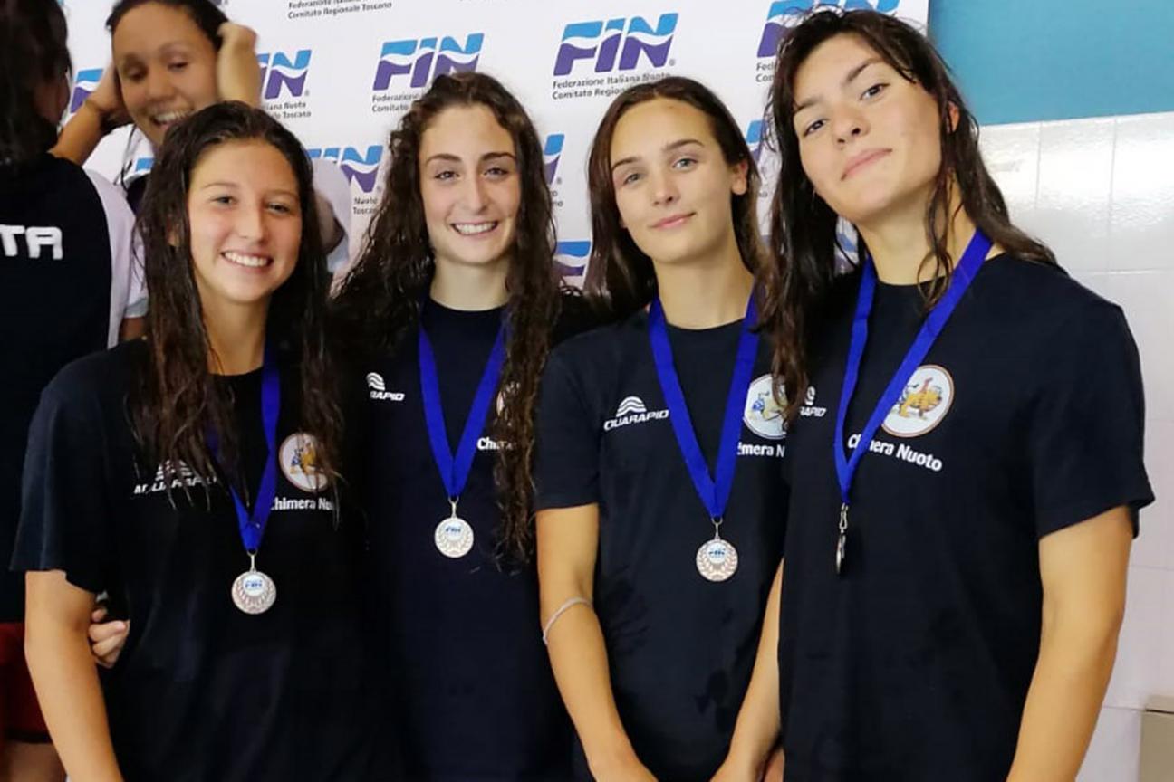 Record e medaglie per la Chimera Nuoto ai campionati regionali