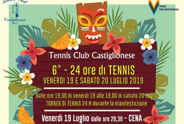 24 ore di tennis non stop al Tennis Club Castiglionese