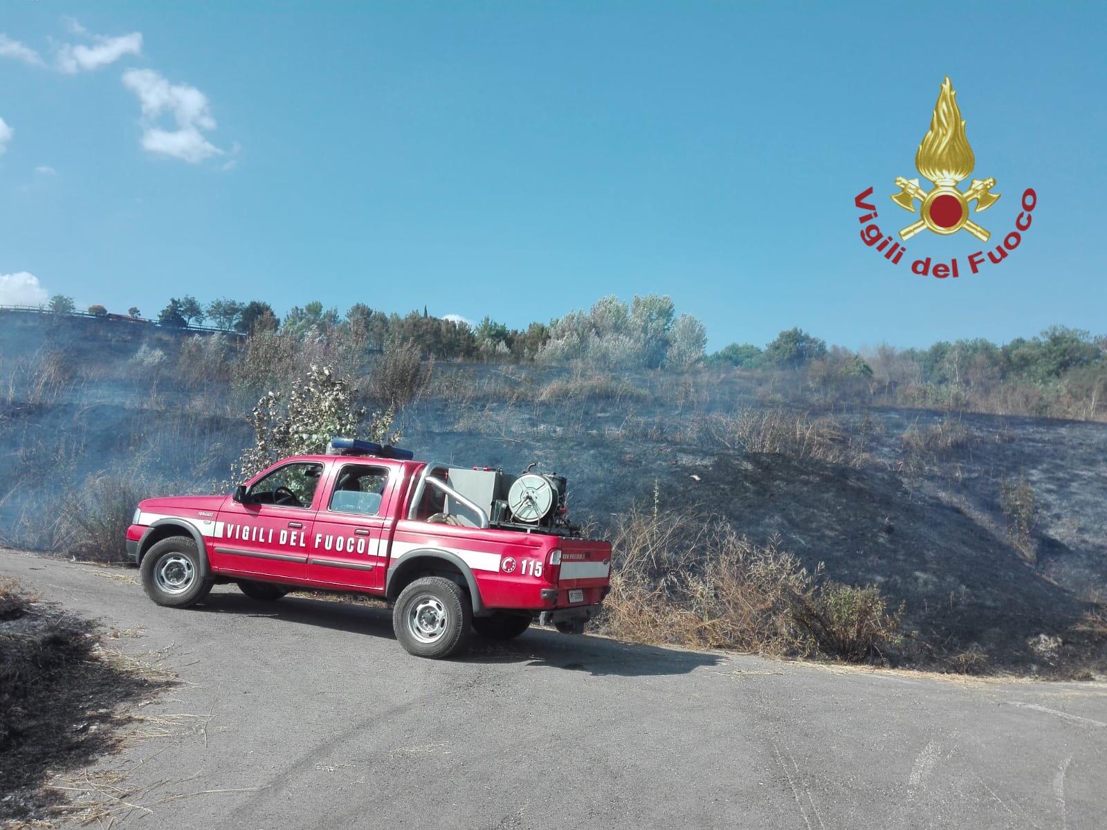 Incendio nel comune di Terranuova Bracciolini