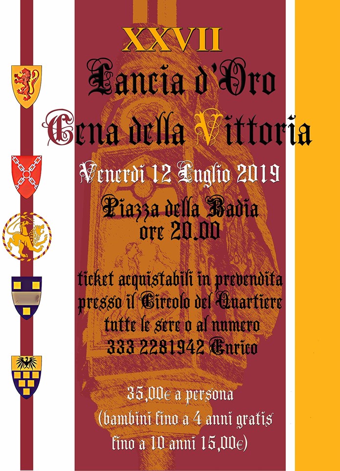 Porta del Foro: tutto pronto per la “Cena dellla Vittoria”