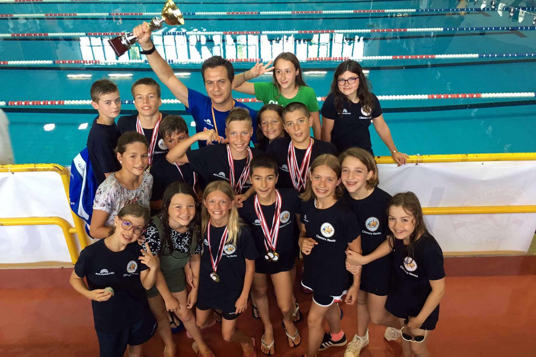 La Chimera Nuoto sul podio del trofeo “Rarini per Amore”