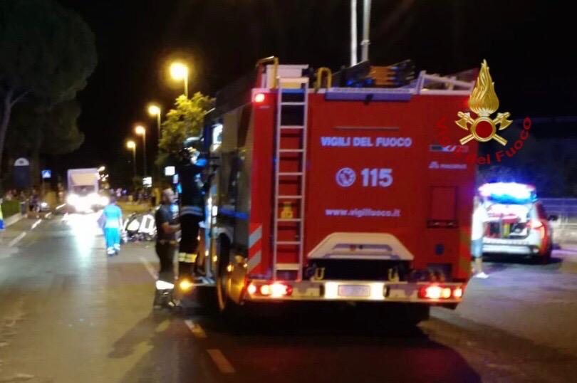 Olmo, scontro auto-moto due feriti