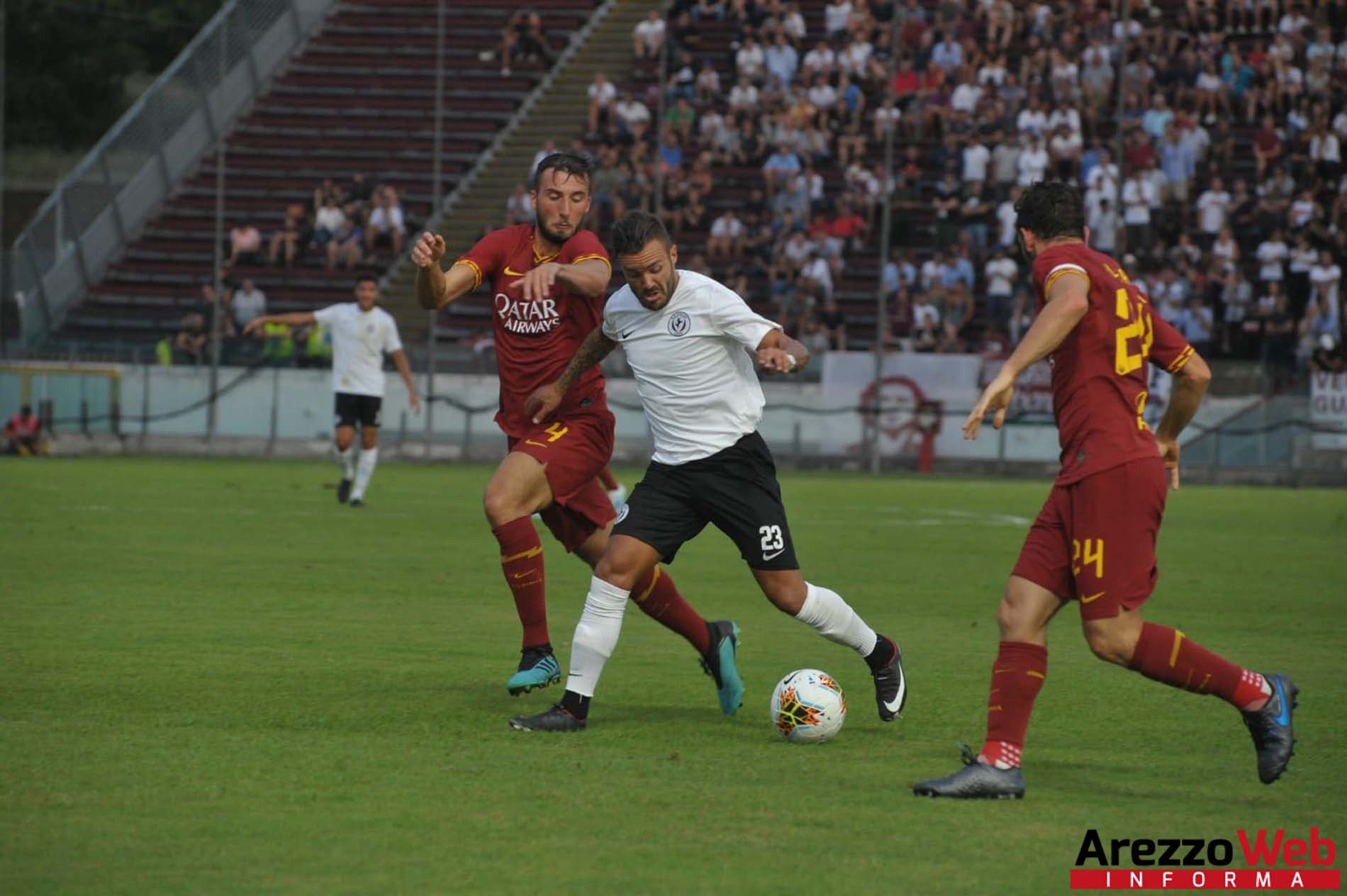 L’Arezzo perde contro la Roma 1-3