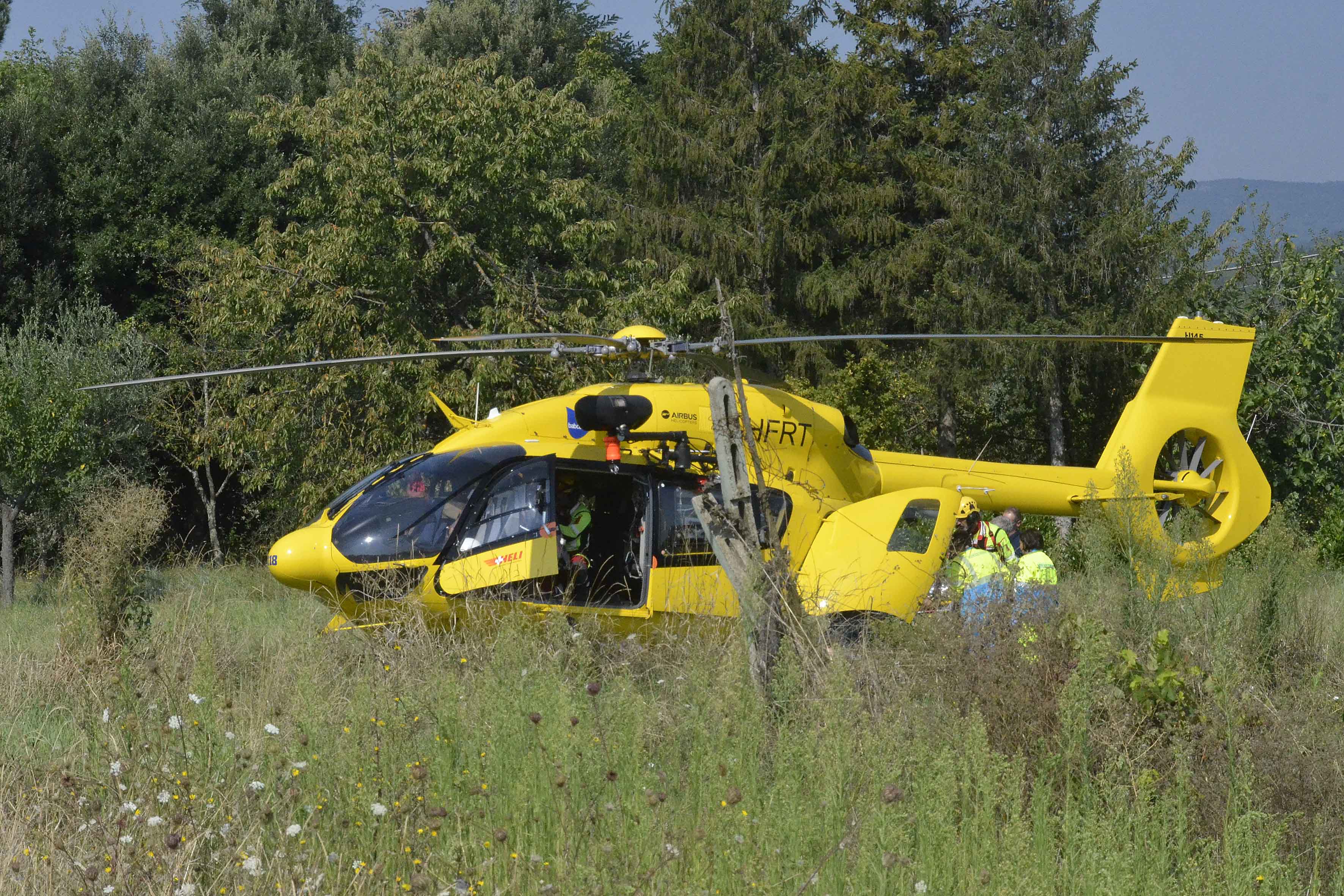 Ciclista cade in un burrone, soccorso con Pegaso Ciclista cade in un burrone, soccorso con Pegaso