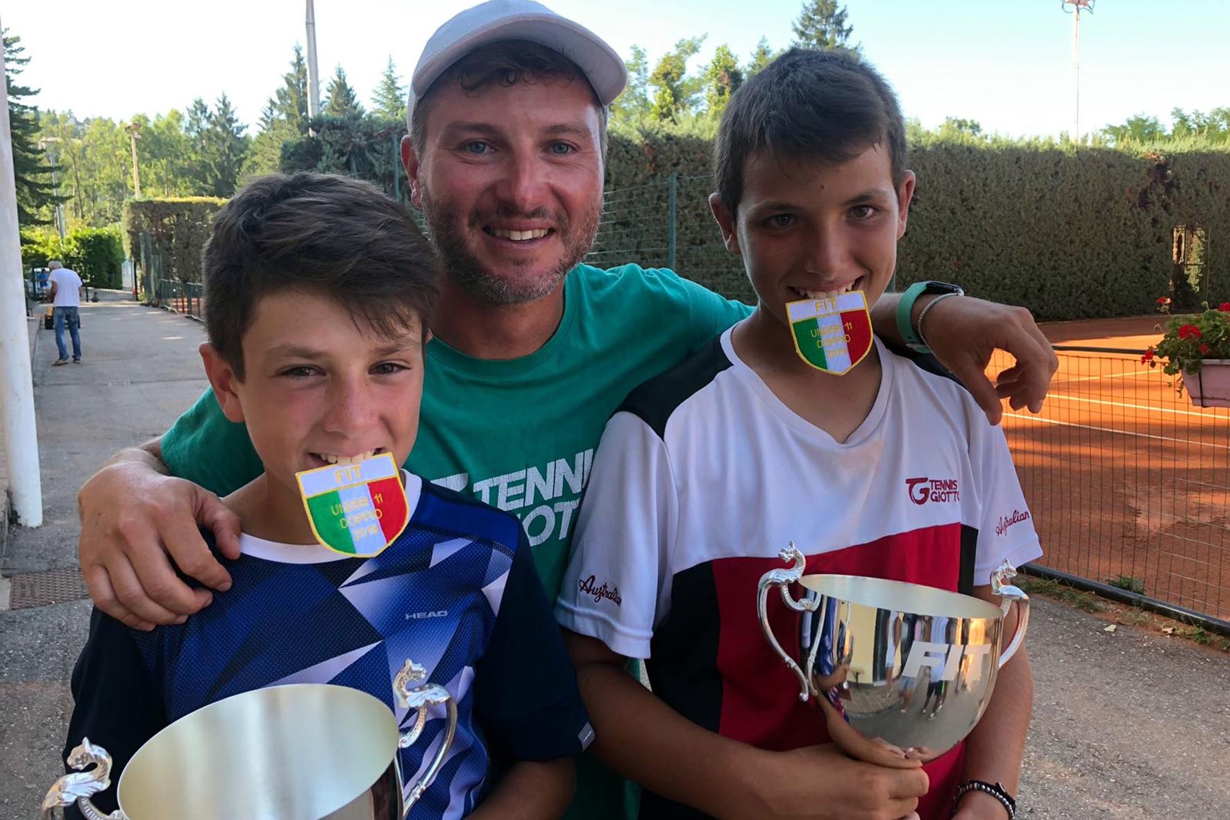 Il Tennis Giotto è campione d’Italia Under11 con Ciurnelli-De Vizia