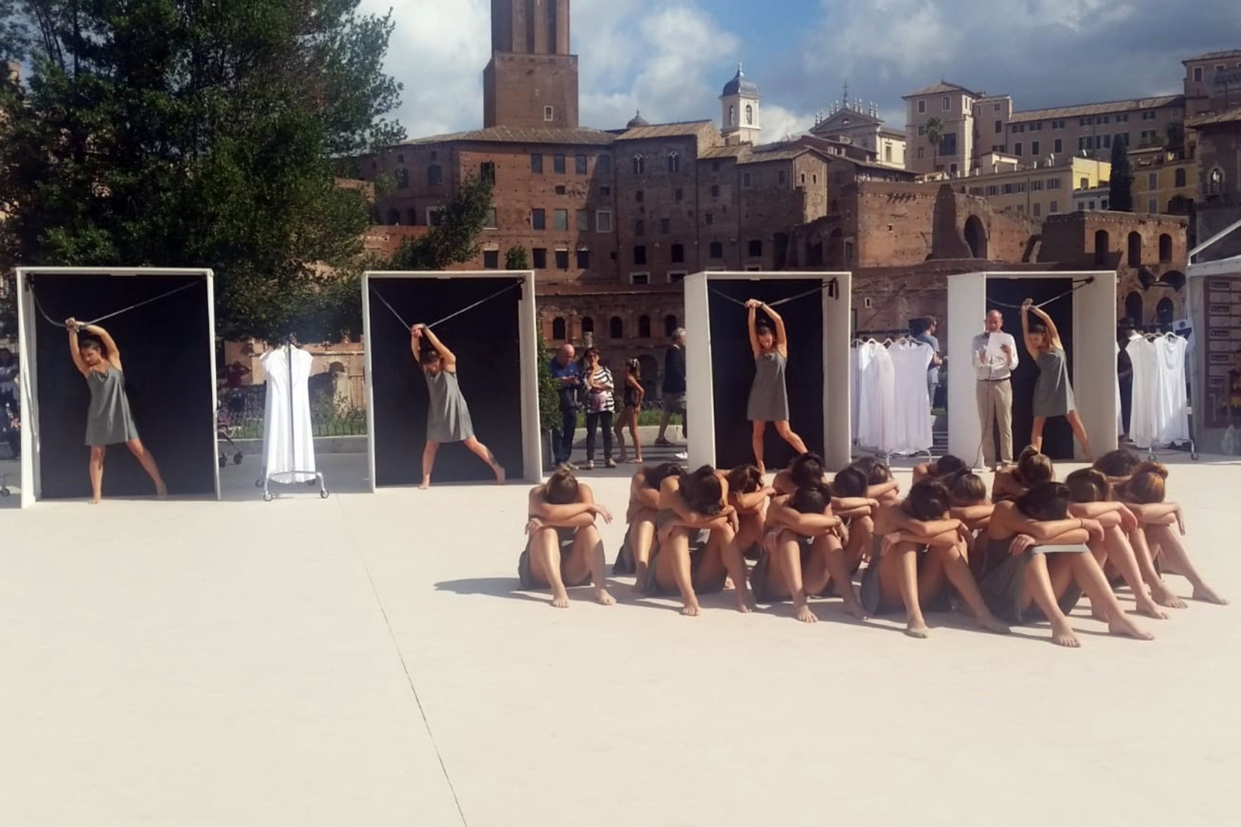 La Ginnastica Petrarca in pedana ai Fori Imperiali di Roma