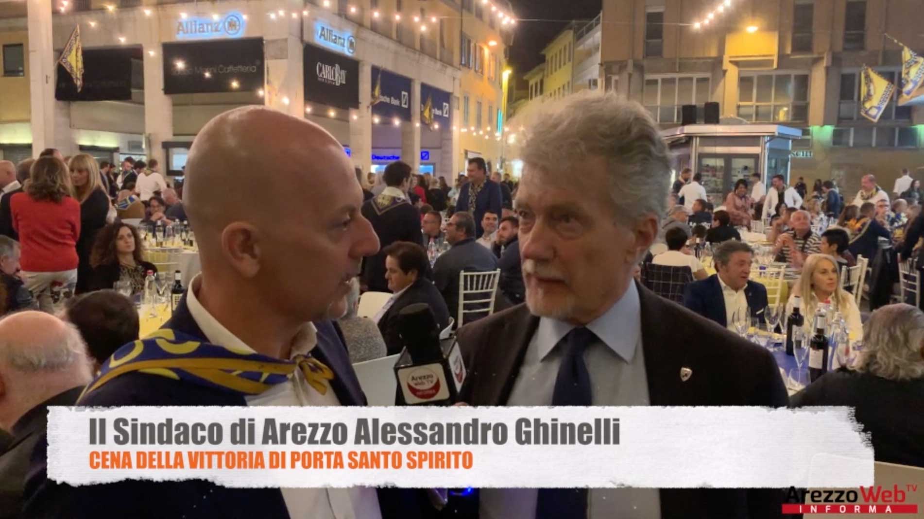Cena della Vittoria di Porta Santo Spirito intervista al Sindaco Alessandro Ghinelli