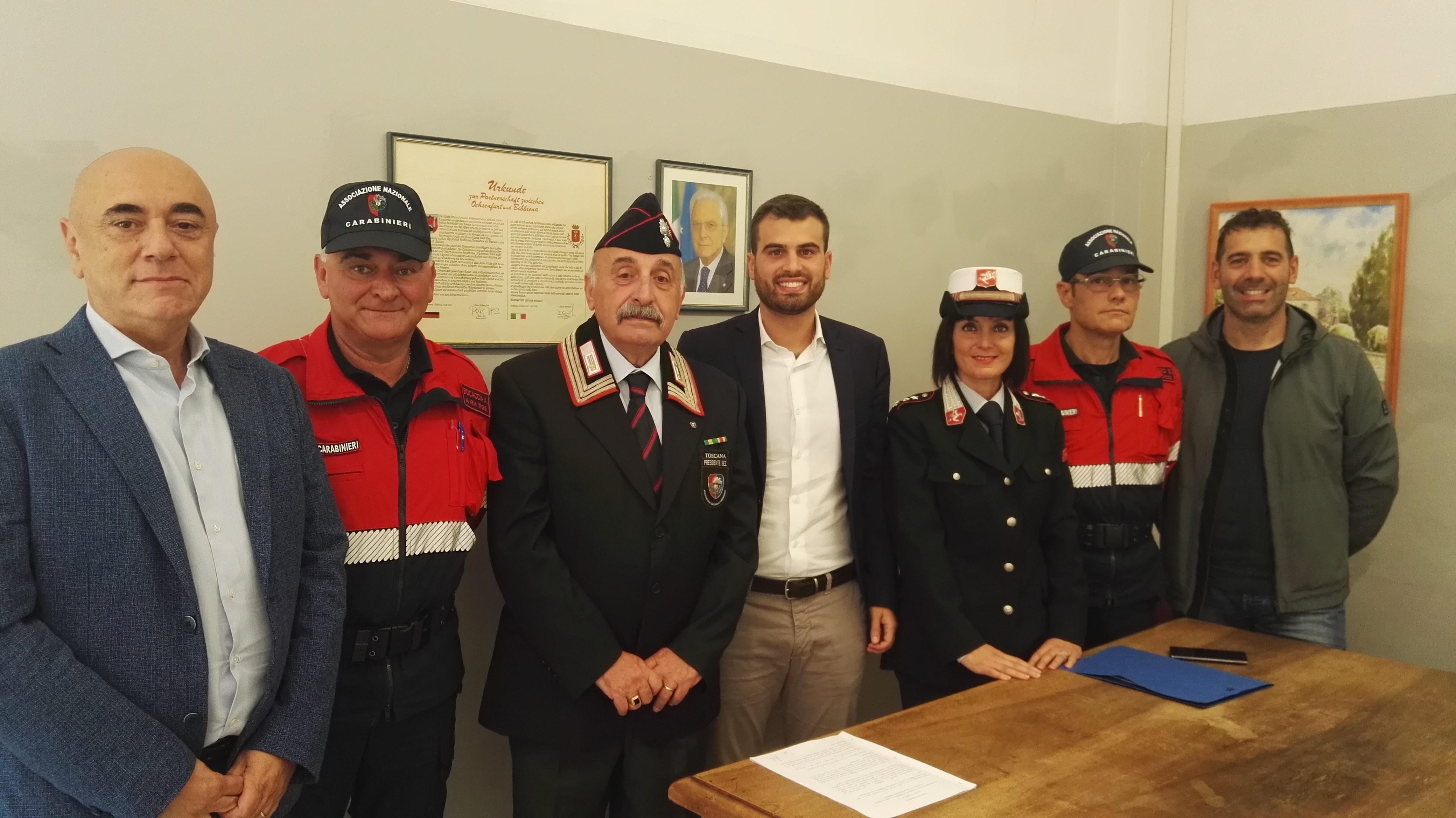 Casentino: firmata la convenzione con l’Associazione Nazionale Carabinieri per la sicurezza del territorio